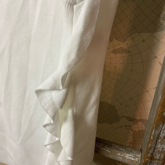Alice + Olivia side ruffle knit top M - Picture 6 of 11